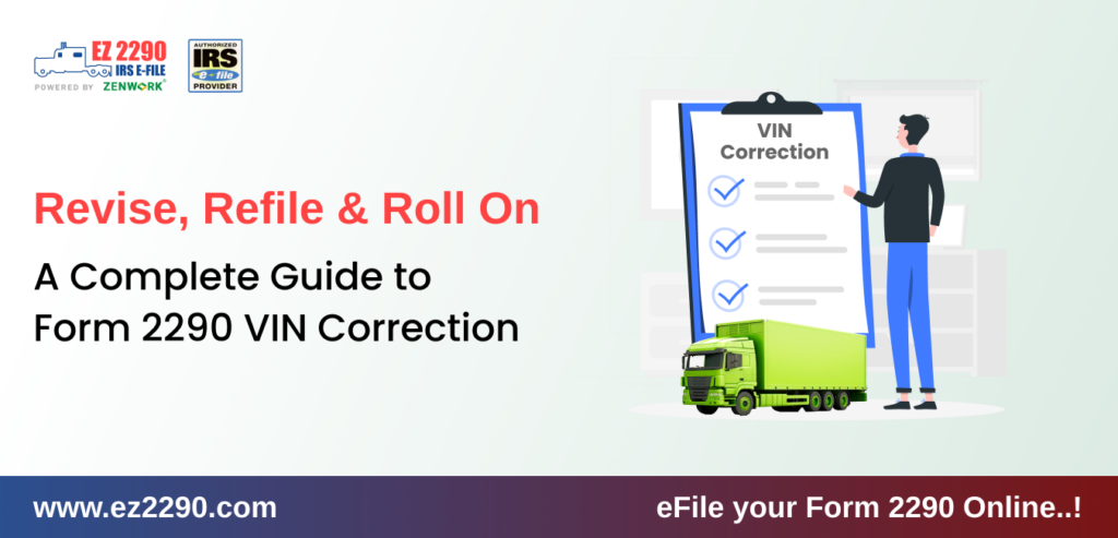 Form 2290 VIN Corrections